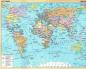 Голяма карта на света с държави на цял екран. Политическа карта на световните столици