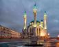Den berömda, antika och legendariska Kul-Sharif-moskén Lines om arkitektur